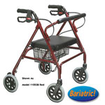 Oversize Rollator With Loop Bk Blue Bariatric Steel/10215BL-1
