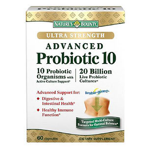 Nature's Bounty Ultra Strength Advanced Probiotic 10 Caplets